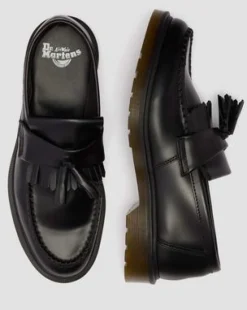 Adrian-loafers i Smooth læder med kvast in Sort