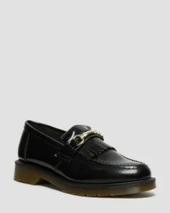 Adrian Snaffle-loafers i Smooth læder med kvast in Sort