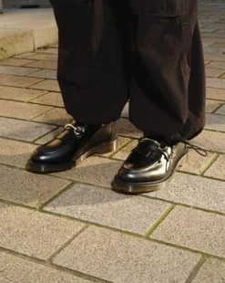 Adrian Snaffle-loafers i Smooth læder med kvast in Sort