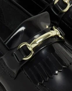 Adrian Snaffle-loafers i Smooth læder med kvast in Sort
