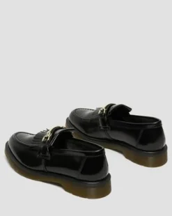 Adrian Snaffle-loafers i Smooth læder med kvast in Sort
