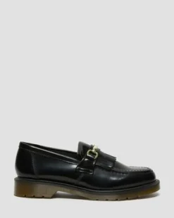 Adrian Snaffle-loafers i Smooth læder med kvast in Sort