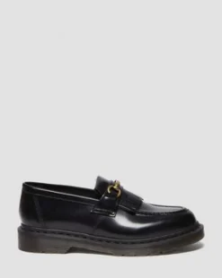 Adrian Snaffle-loafers i Smooth læder med kvast in Sort