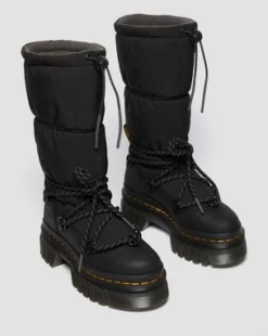 Audrick Hi Puffer-støvler in Sort