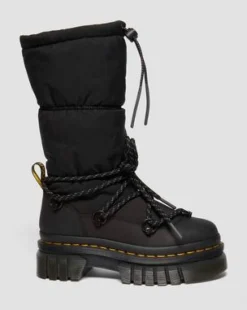 Audrick Hi Puffer-støvler in Sort
