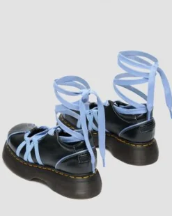Buzz Ballerina Gloss-lædersko in Sort