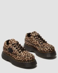 Buzz-sko med 5 snørehuller i leopardmønster in Leopardmønster