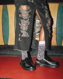 Contrast Stitch-mules i Jorge-læder in Sort