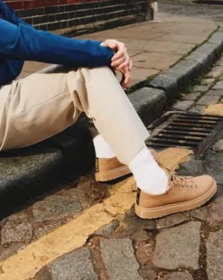 Dante Casual-lærredssko in Savannah Tan