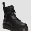 Jarrick II Mono Laced Leather Platform Boots in Black