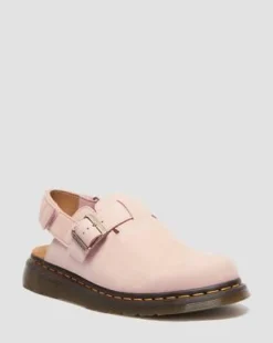 Jorge Ii-mules i nubuck-læder in Pudderrosa