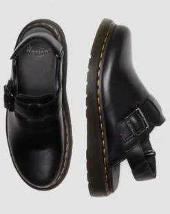 Jorge II Slingback-mules i Brando-læder med remme in Sort