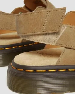 Jorge II Slingback-mules i Tumbled Nubuck-læder in Savannebrun