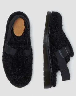 Jorge II Suede & Borg-mules in Sort