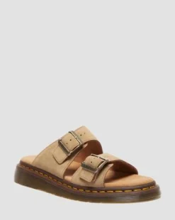 Josef Slide-sandaler i ruskind in Cámel