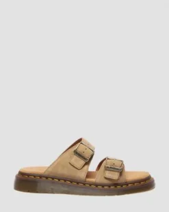 Josef Slide-sandaler i ruskind in Cámel