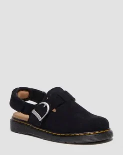 Junior Jorgie-mules i ruskind in Sort