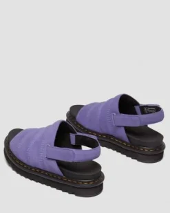 Kole-sandaler i ruskind in Lilla