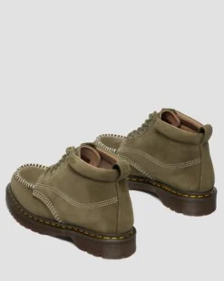 Lowell Chukka Moc Toe-ankelstøvler i Nubuck-læder in Olivenfarvet Grøn