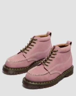Lowell Chukka Moc Toe-ankelstøvler i Nubuck-læder in Pudderrosa