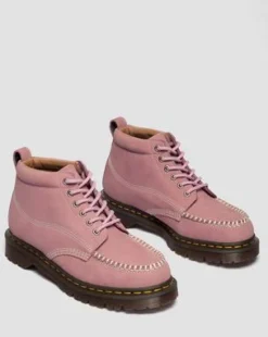 Lowell Chukka Moc Toe-ankelstøvler i Nubuck-læder in Pudderrosa