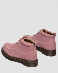 Lowell Chukka Moc Toe-ankelstøvler i Nubuck-læder in Pudderrosa