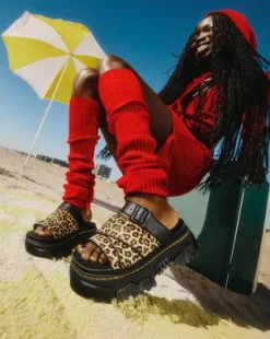 Mattison Slide- sandaler i leopardmønster in Leopardmønster