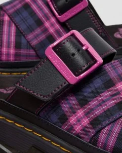 MATTISON SLIDE SLIP-ON SANDALER in Sort & Pink Multi