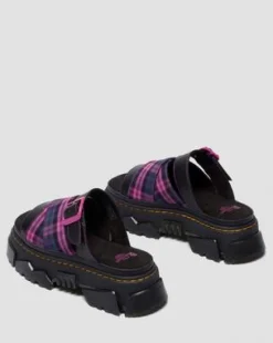 MATTISON SLIDE SLIP-ON SANDALER in Sort & Pink Multi