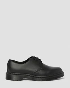 1461 Mono Oxford-sko i Smooth læder in Sort