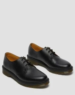 1461 Narrow Plain Welt Oxford-sko i Smooth læder in Sort