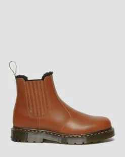 2976 Pascal DM's Wintergrip Chelsea Støvler I Læder in Gyldenbrun