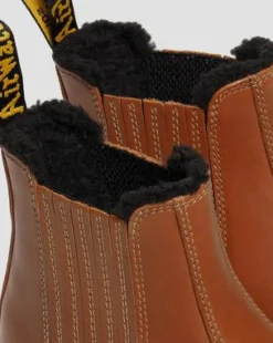 2976 Pascal DM's Wintergrip Chelsea Støvler I Læder in Gyldenbrun