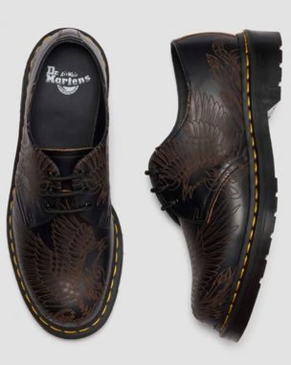 1461 Phoenix-sko i Vintage Smooth læder in Sort