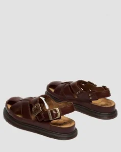 San Fisherman-sandaler i læder in Butterscotch