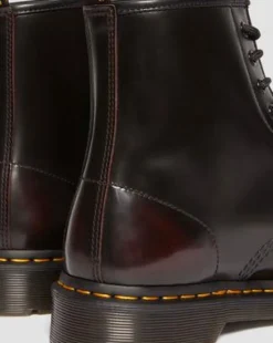 1460-støvler i Arcadia-læder in Kirsebærrød