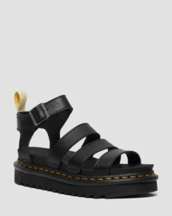 Veganske Blaire Felix Rub Off-sandaler med rem in Sort