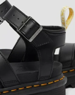 Veganske Blaire Felix Rub Off-sandaler med rem in Sort