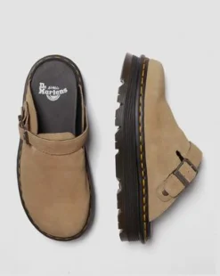 Zebzag Casual Slingback Platform-mules i ruskind in Cámel