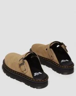 Zebzag Casual Slingback Platform-mules i ruskind in Cámel
